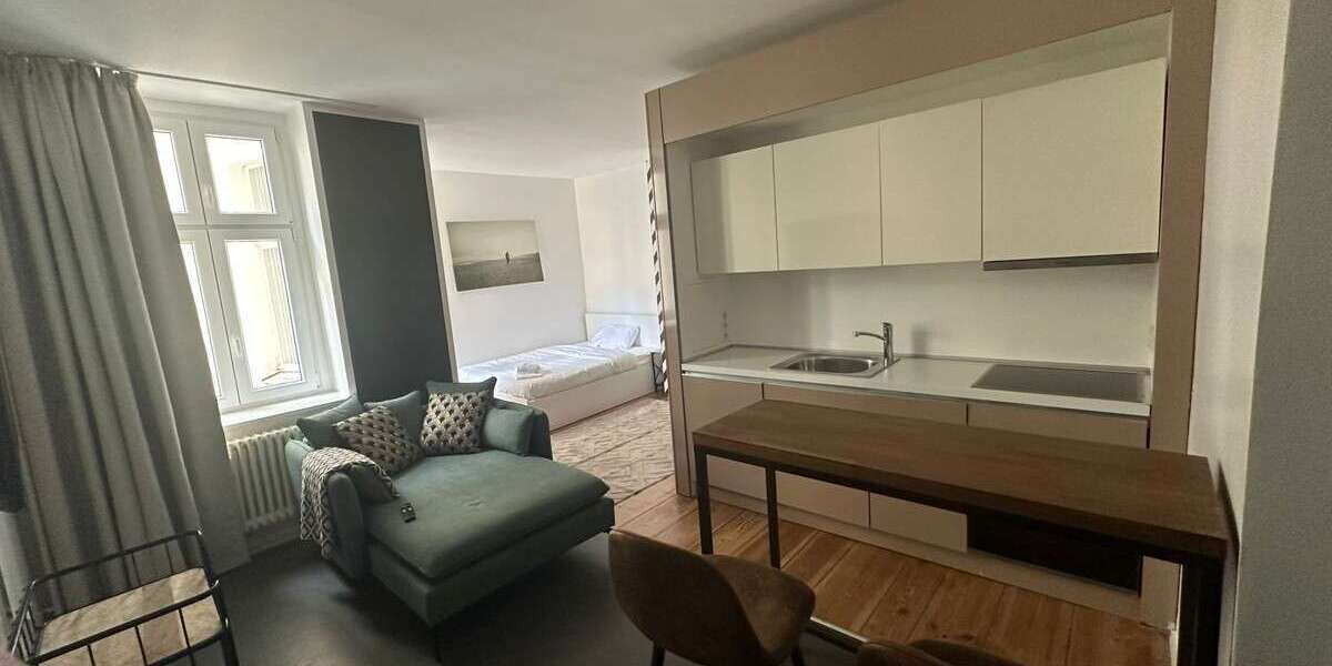 Etagenwohnung Berlin Neukölln - 1 Zimmer, 26 m&sup2;, 991&euro; | Angebot:26326615