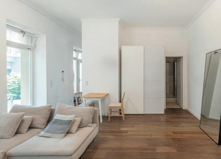 Erdgeschoßwohnung Berlin Friedrichshain-Kreuzberg - 1 Zimmer, 49 m&sup2;, 1.100&euro; | Angebot:26492148