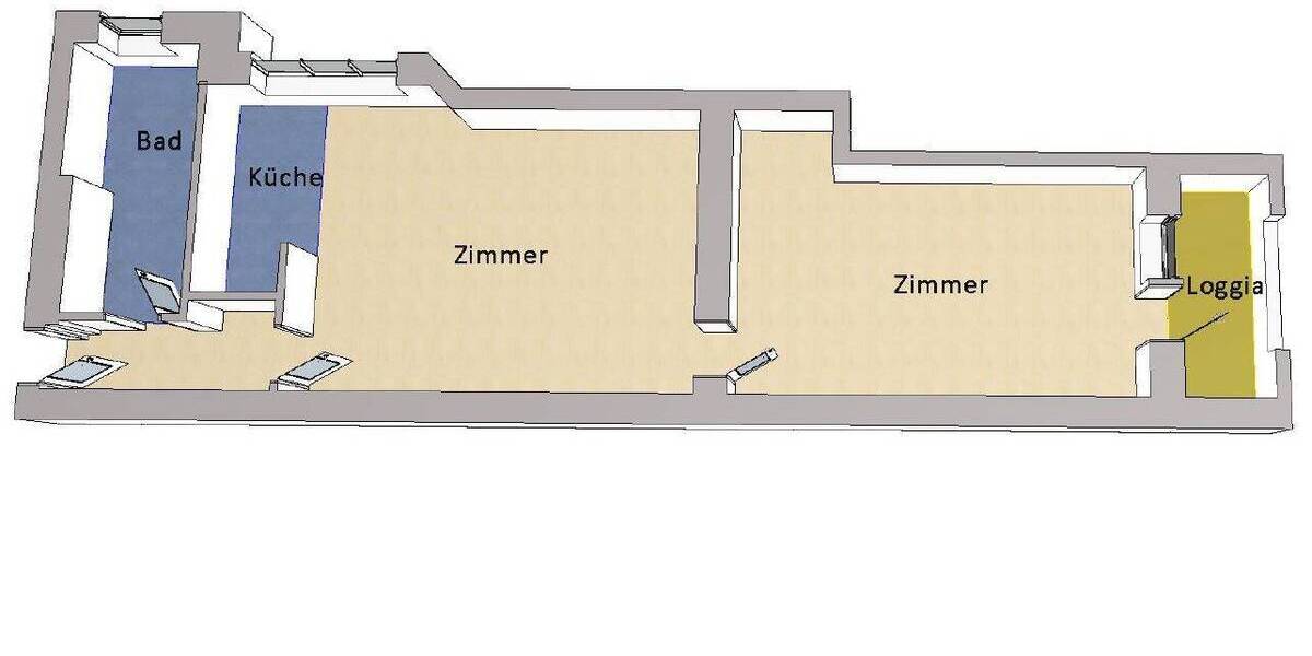 Etagenwohnung Berlin Friedrichshain Friedrichshain - 2 Zimmer, 63 m&sup2;, 298.000&euro; | Angebot:26694310