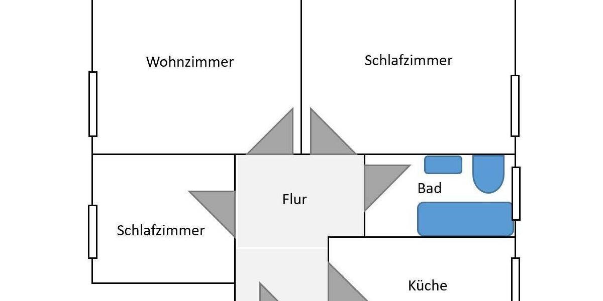 Etagenwohnung Schönwalde-Glien Paaren im Glien - 3 Zimmer, 64 m&sup2;, 581&euro; | Angebot:26798038