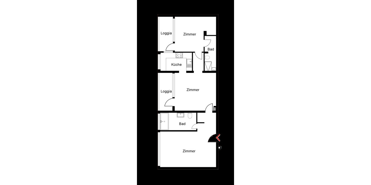 Etagenwohnung Berlin Schöneberg - 3 Zimmer, 94 m&sup2;, 590.000&euro; | Angebot:26853835