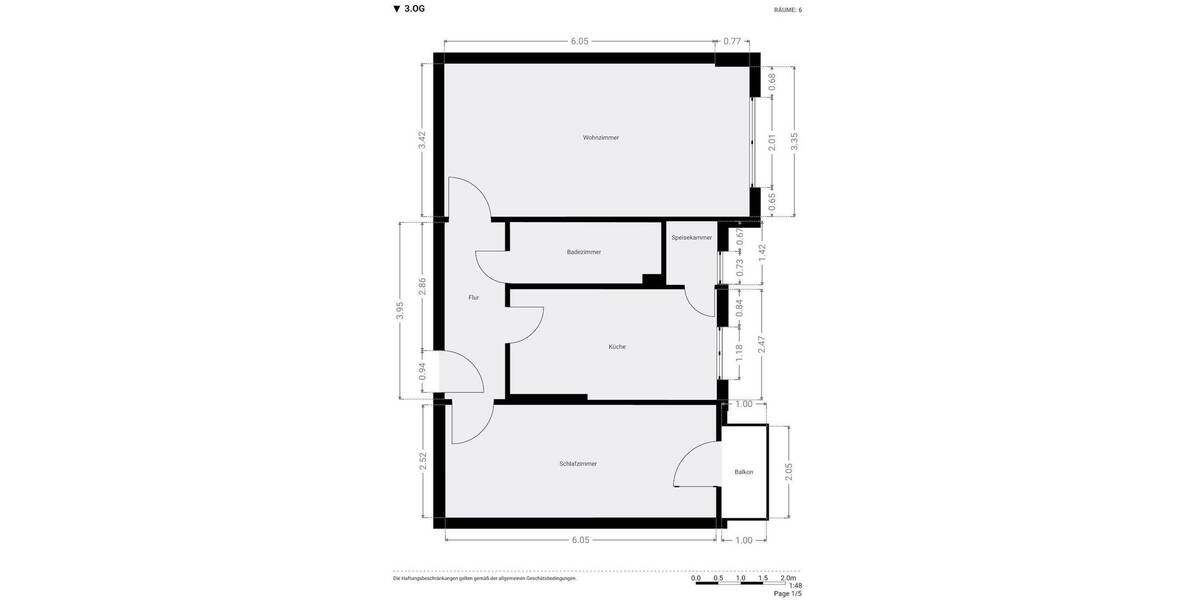 Etagenwohnung Berlin Mariendorf - 2 Zimmer, 61 m&sup2;, 239.000&euro; | Angebot:26044054