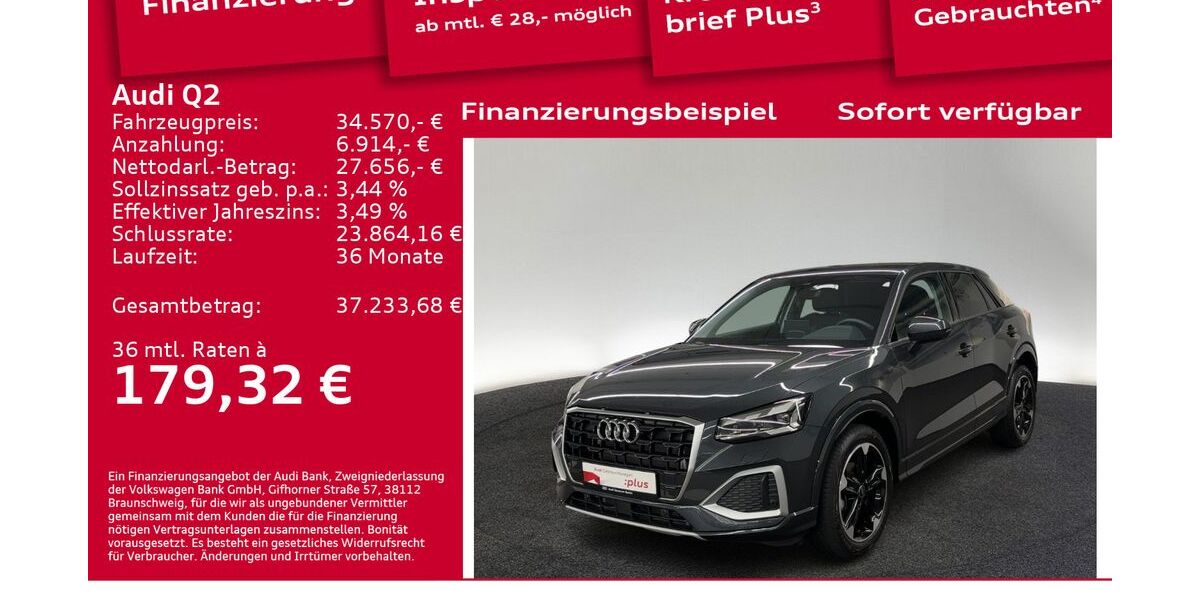 Audi Q2 7.900 km 34.250 € Berlin 10587