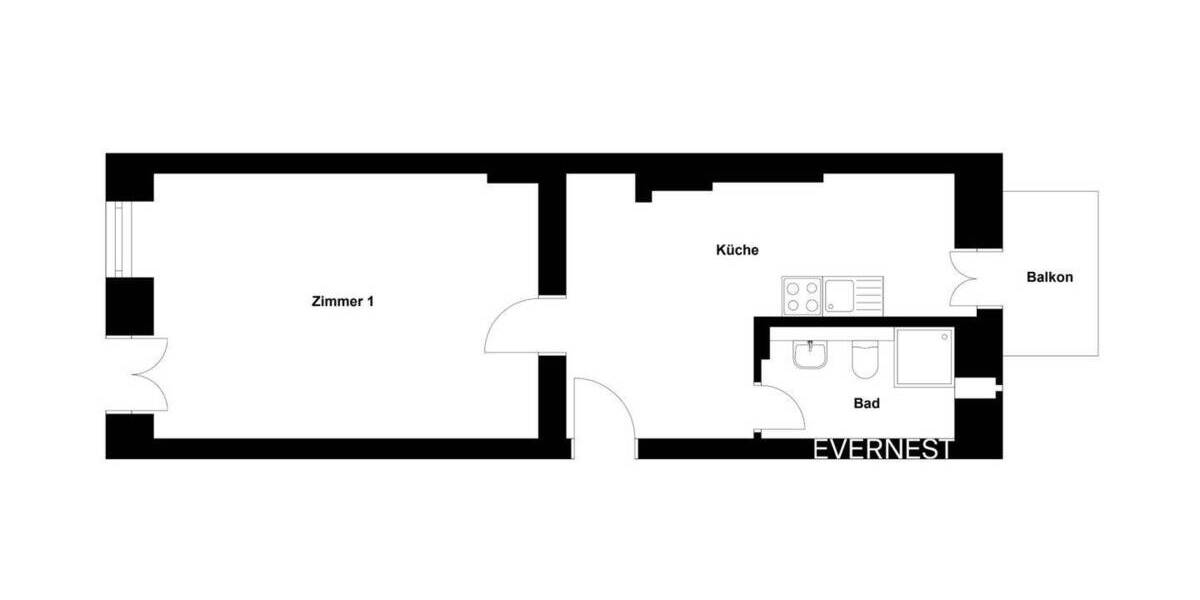 Etagenwohnung Berlin Gesundbrunnen - 1 Zimmer, 48 m&sup2;, 340.000&euro; | Angebot:25938777