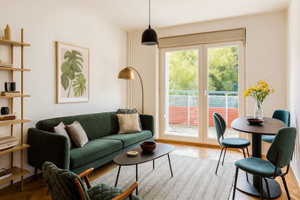 Alt-Friedrichsfelde: Bezugsfreie 2-Zimmer-Wohnung mit ca. 55 m², Süd-Balkon, Blick ins Grüne, Fernwärme (Energie C), Keller und guter Infrastruktur 2 zimmer