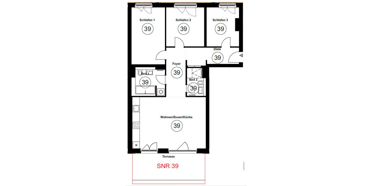 Etagenwohnung Berlin Friedrichshain - 4 Zimmer, 110 m&sup2;, 2.490&euro; | Angebot:25898620