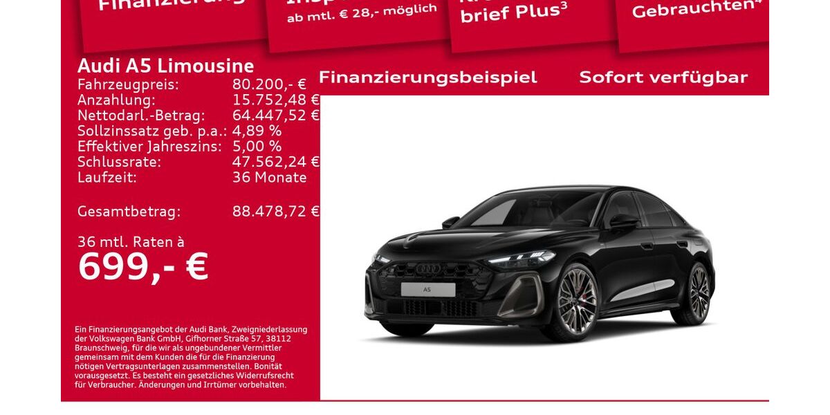 Audi A5 6.001 km 79.800 &euro; Berlin 12489