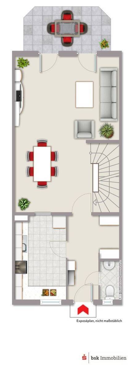 Familienfreundliches Reihenmittelhaus nahe der Königsheide
