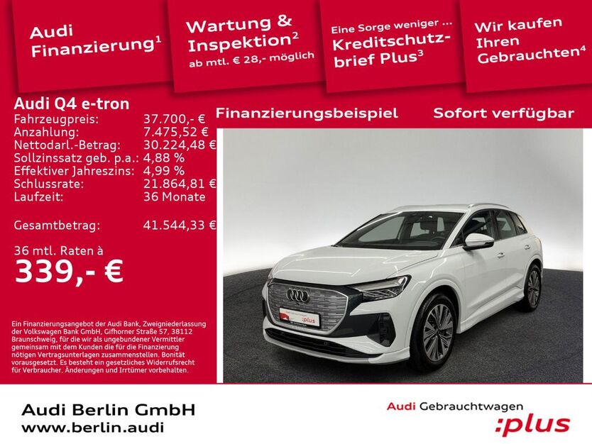 Audi Q4 e-tron 30.800 km 36.700 € Berlin 10587