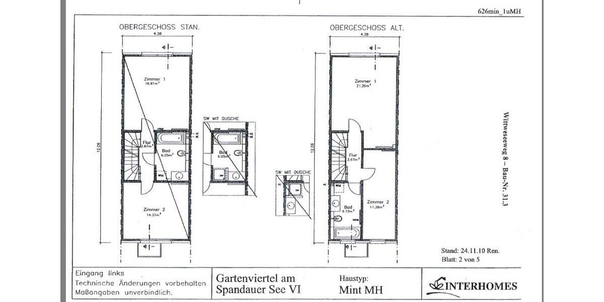 Reihenhaus Berlin Mitte - 4 Zimmer, 120 m&sup2;, 2.300&euro; | Angebot:26225841