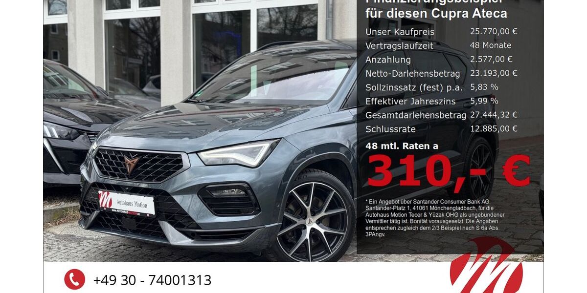 Cupra Ateca 92.000 km 25.770 &euro; Berlin 12305