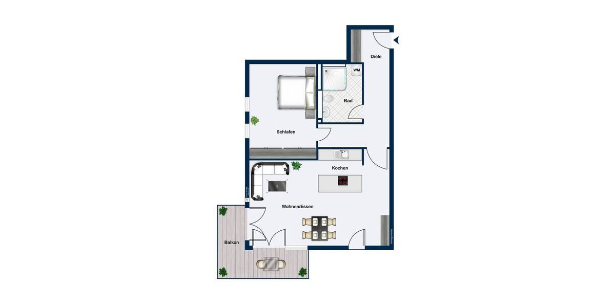 Etagenwohnung Berlin / Nikolassee Nikolassee - 2 Zimmer, 83 m&sup2;, 2.599&euro; | Angebot:25821711