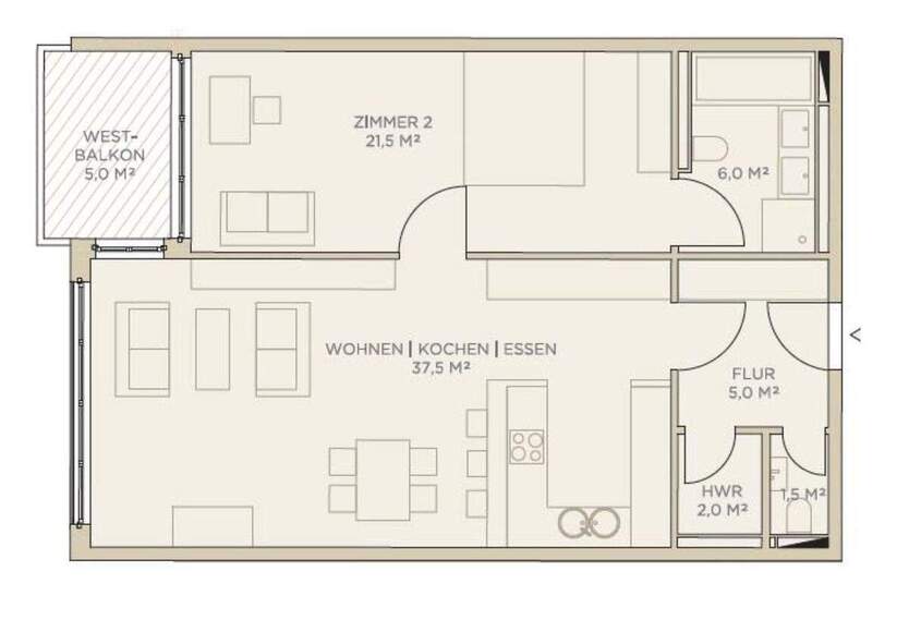 Neubau Kudamm . Olivaer Platz . MÖBLIERT . EBK . HWR . Loggia . Gäste-WC . 3 m Decke 2 zimmer