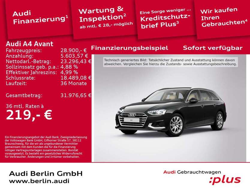 Audi A4 44.560 km 28.900 € Berlin 12489