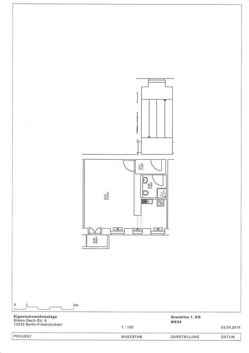 Wohnung zum Kaufen in Berlin 199.000 € 39 m²