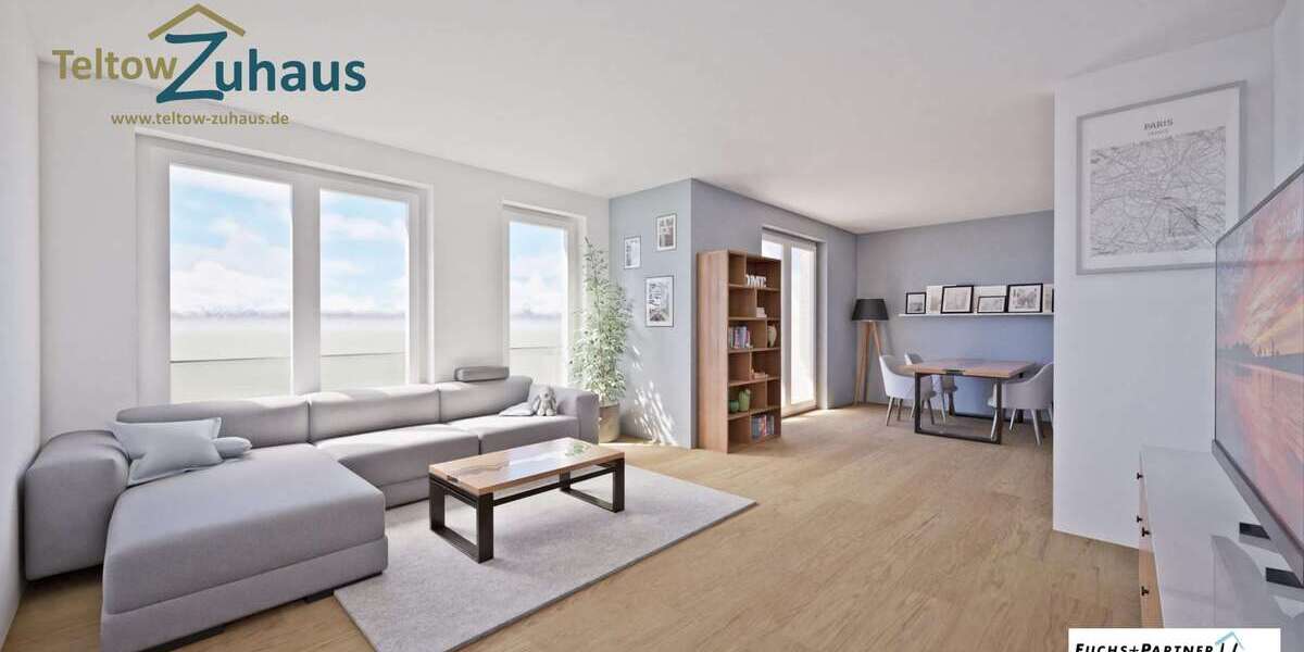 Etagenwohnung Teltow Seehof - 3 Zimmer, 95 m&sup2;, 573.100&euro; | Angebot:26801228