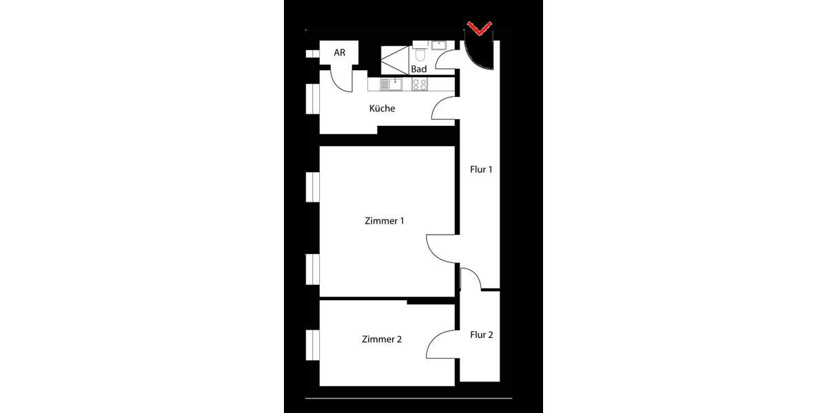 Etagenwohnung Berlin Kreuzberg - 2 Zimmer, 59 m&sup2;, 385.000&euro; | Angebot:25214596