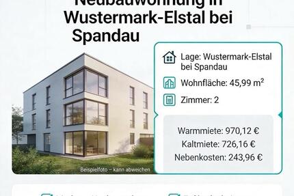 Wohnung Nauen - 2 Zimmer, 46 m&sup2;, 726&euro; | Angebot:25547234