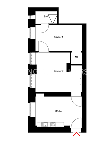 Etagenwohnung Berlin Neukölln - 2 Zimmer, 44 m&sup2;, 250.000&euro; | Angebot:26310383