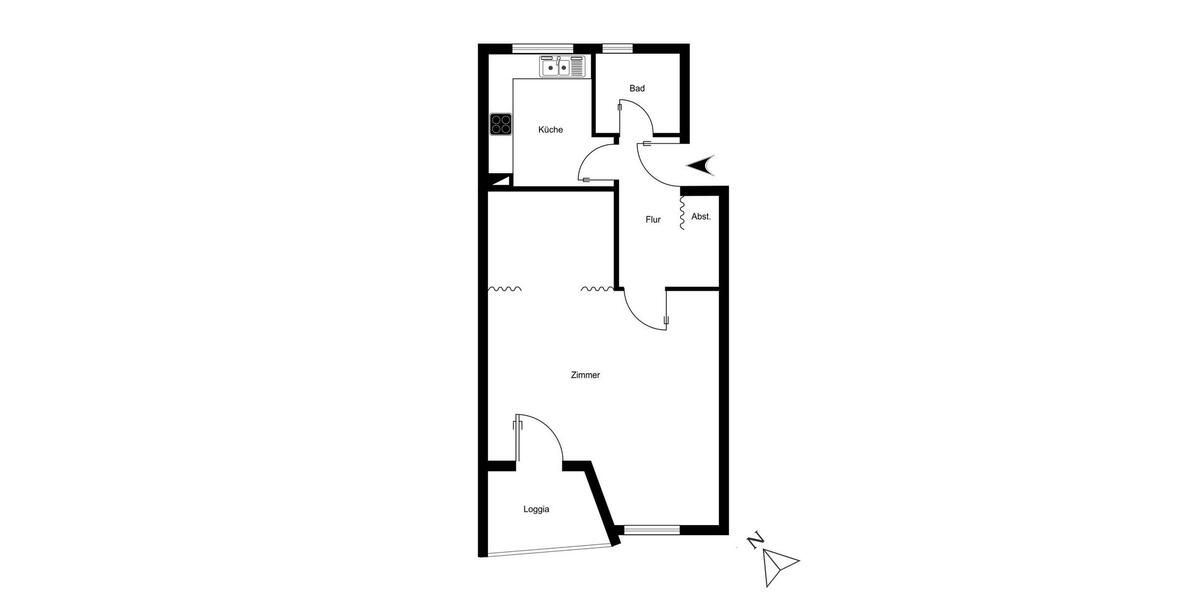 Etagenwohnung Berlin Charlottenburg-Wilmersdorf - 1 Zimmer, 39 m&sup2;, 198.000&euro; | Angebot:26757603