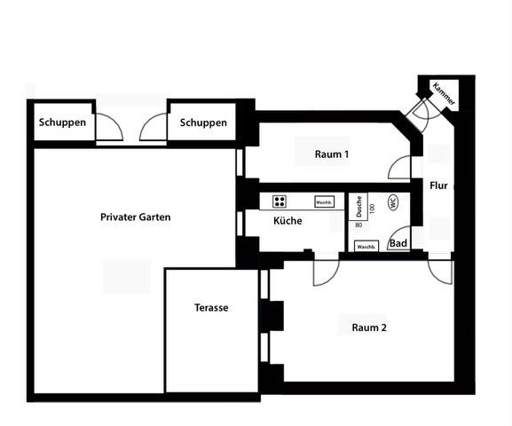 Erdgeschoßwohnung Berlin Mitte - 2 Zimmer, 65 m&sup2;, 368.000&euro; | Angebot:26327490