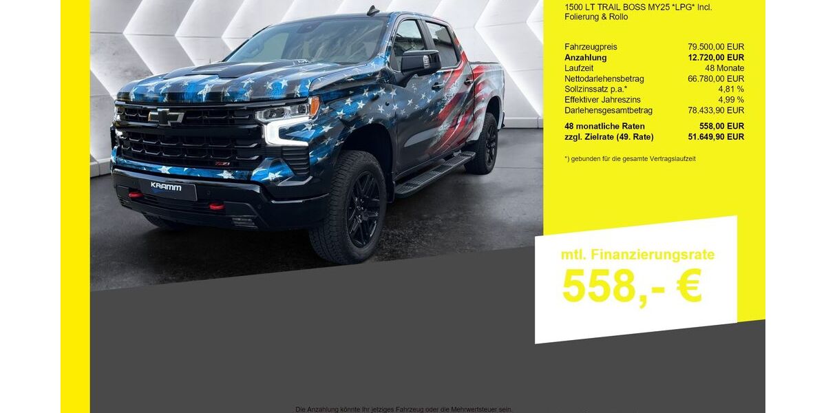 Chevrolet Silverado 1.100 km 79.500 &euro; Berlin-Französisch Buchholz 13127