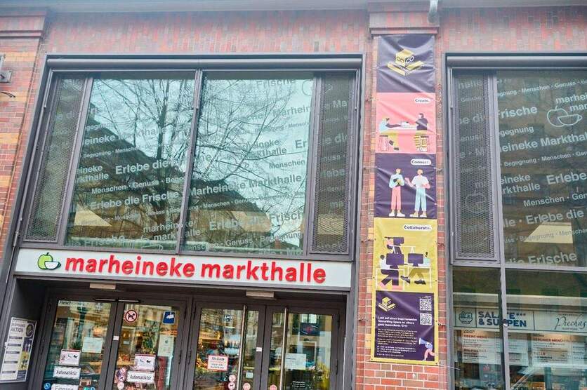 Coworking Space mitten in der Marheineke-Markthalle - All-in-Miete zimmer