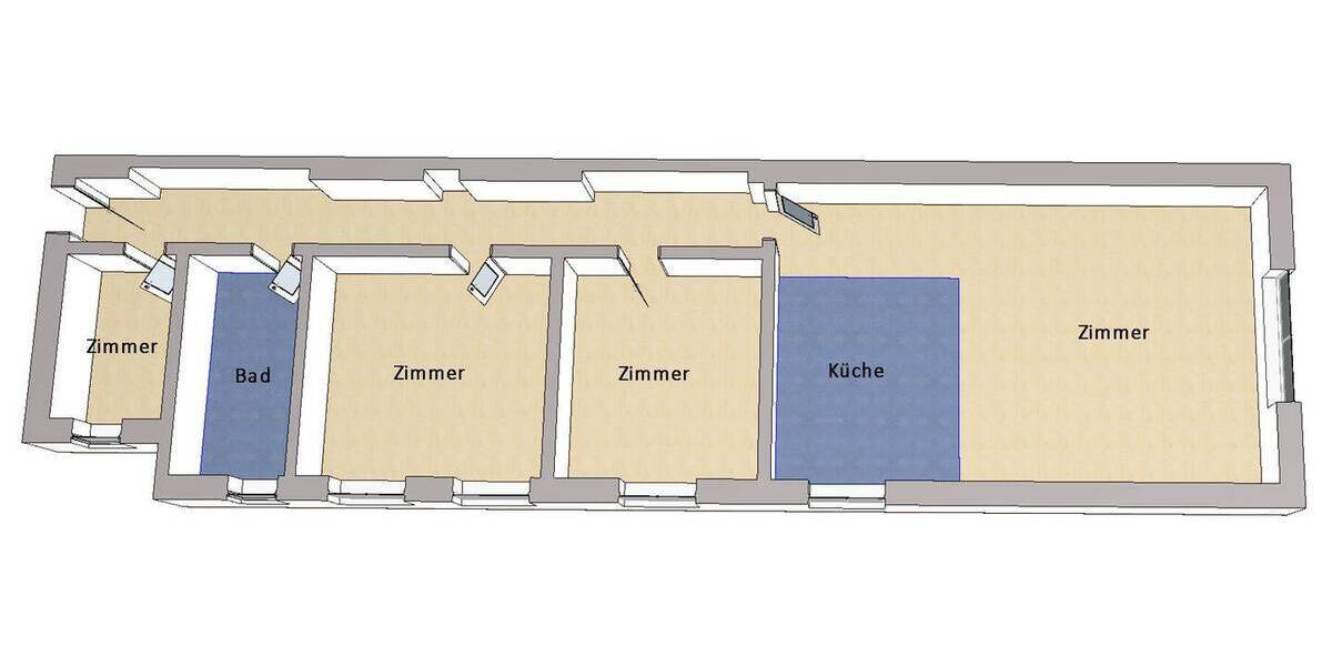 Etagenwohnung Berlin / Schmargendorf Schmargendorf - 4 Zimmer, 95 m&sup2;, 725.000&euro; | Angebot:26804663