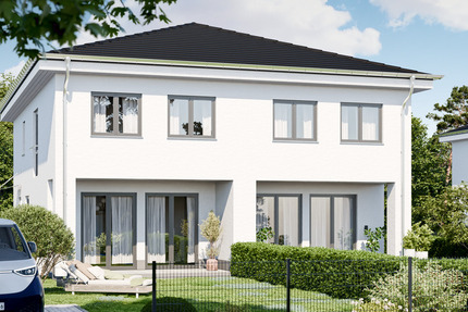 Wohnen im Grünen: Neubau-Doppelhaushälfte bei Berlin