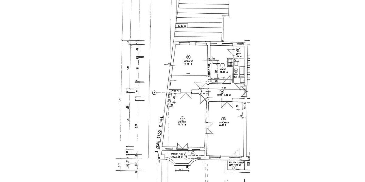 Etagenwohnung Berlin Friedrichshain-Kreuzberg - 3 Zimmer, 93 m&sup2;, 900.000&euro; | Angebot:26883448