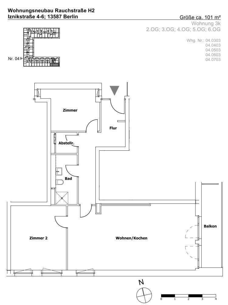 Wohnung zum Mieten in Berlin 1.367,96 € 101.33 m²