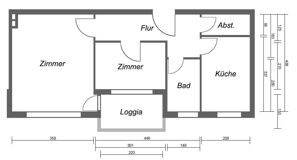 Etagenwohnung Berlin Lichterfelde - 1 Zimmer, 40 m&sup2;, 139.000&euro; | Angebot:26644284