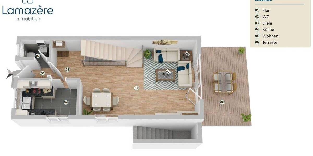Reihenendhaus Potsdam Neu Fahrland - 4 Zimmer, 86 m&sup2;, 630.000&euro; | Angebot:25699476