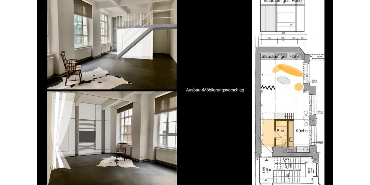 Loft - Studio - Atelier Berlin Mitte - 1 Zimmer, 47 m&sup2;, 330.000&euro; | Angebot:26349840