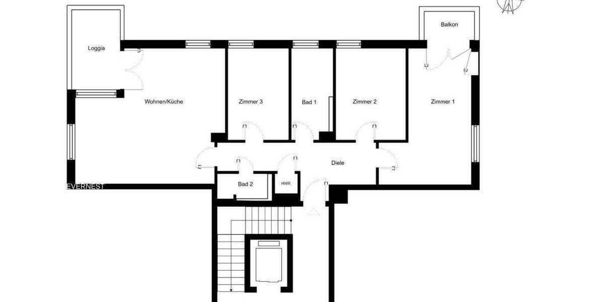 Etagenwohnung Potsdam Babelsberg Süd - 4 Zimmer, 101 m&sup2;, 690.000&euro; | Angebot:25686590