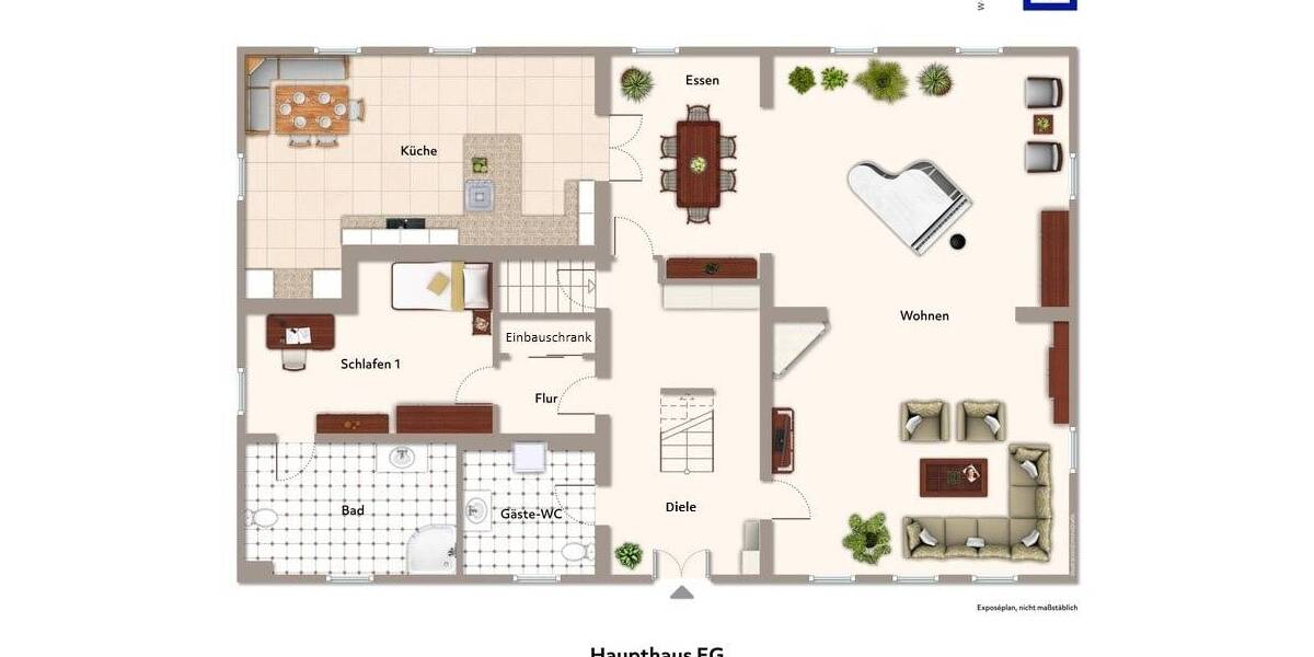 Einfamilienhaus Groß Kreutz Deetz - 5 Zimmer, 340 m&sup2;, 1.090.000&euro; | Angebot:26798654