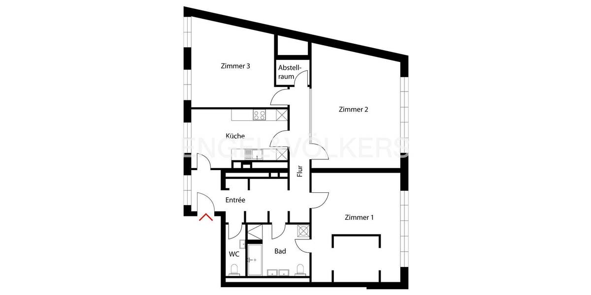 Etagenwohnung Berlin Mitte - 3 Zimmer, 124 m&sup2;, 875.000&euro; | Angebot:26870619