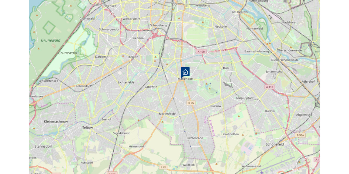 Etagenwohnung Berlin Mariendorf - 2 Zimmer, 58 m&sup2;, 210.000&euro; | Angebot:25837416