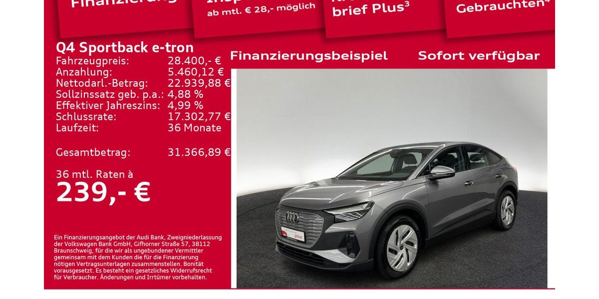 Audi Q4 e-tron 24.700 km 28.200 &euro; Berlin 10587