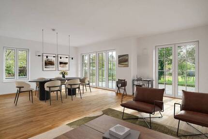 Zeitlose Architektur & nachhaltiger Komfort - Schöne Erdgeschosswohnung mit Gartenanteil 4 zimmer