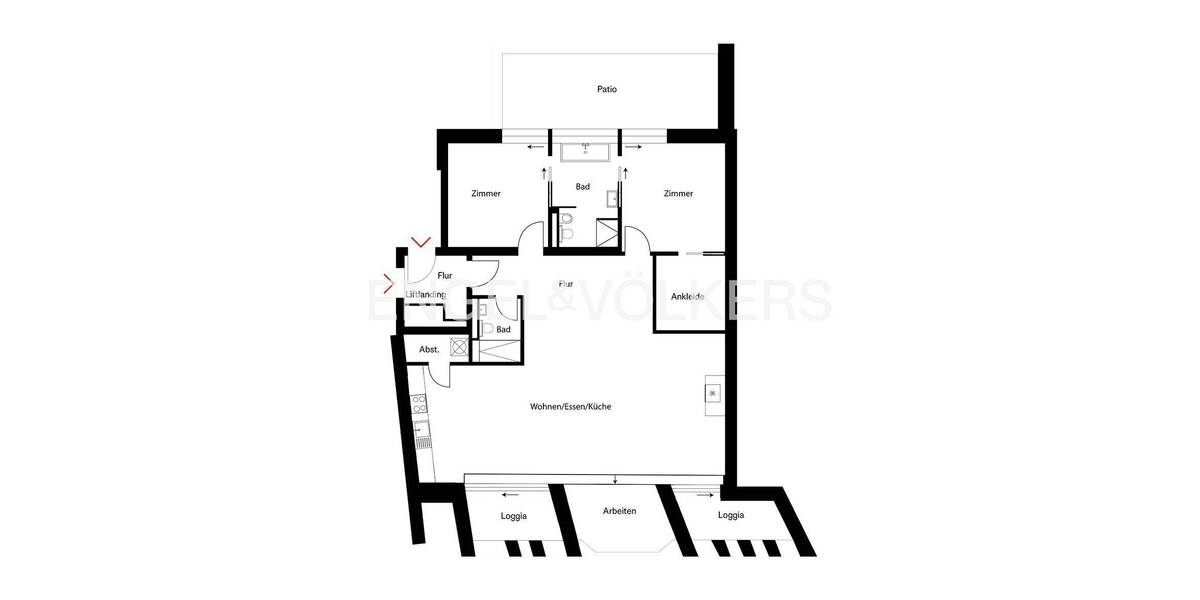 Etagenwohnung Berlin Mitte - 3 Zimmer, 173 m&sup2;, 1.995.000&euro; | Angebot:26857133