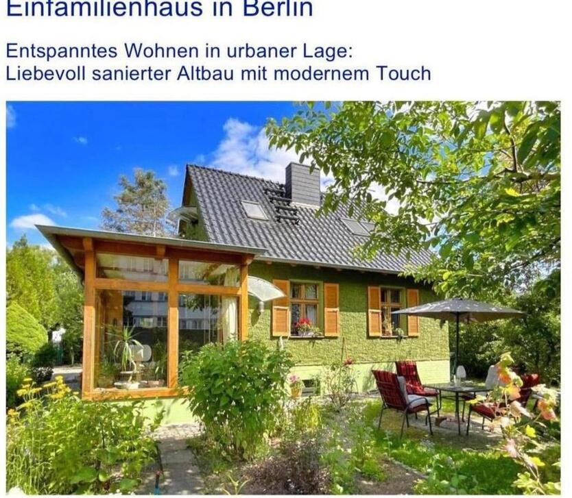 EFH Berlin Karlshorst freistehend VU 770qm Grundstück EAW Kl. E zimmer