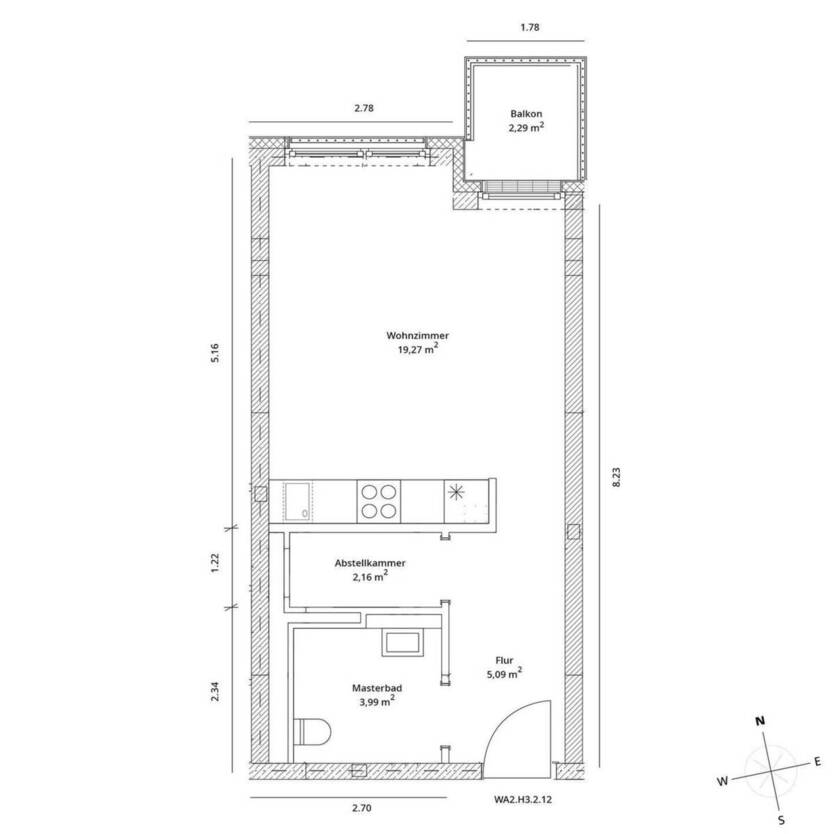 1 Zimmer mit Balkon - HAVELUFER Quartier