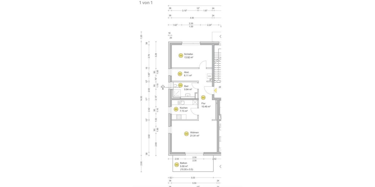 Etagenwohnung Rangsdorf - 2 Zimmer, 71 m&sup2;, 1.135&euro; | Angebot:25547237