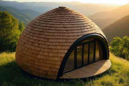 Kuppelhaus StiloHaus Comfort 4 –Ganzjahreshaus 50 m²+18 m²Galerie 2 zimmer