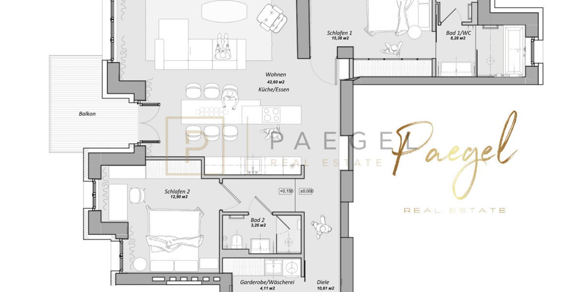 Etagenwohnung Berlin Wilmersdorf - 3 Zimmer, 98 m&sup2;, 910.000&euro; | Angebot:26308740