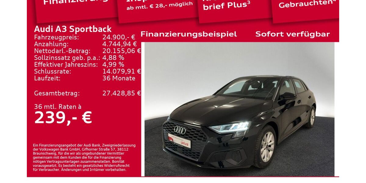 Audi A3 38.160 km 24.900 &euro; Berlin 12489