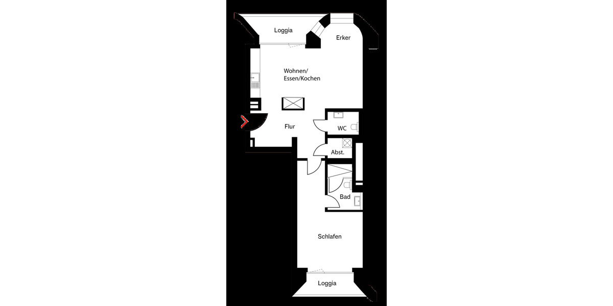 Etagenwohnung Berlin Mitte - 2 Zimmer, 81 m&sup2;, 995.000&euro; | Angebot:26865315