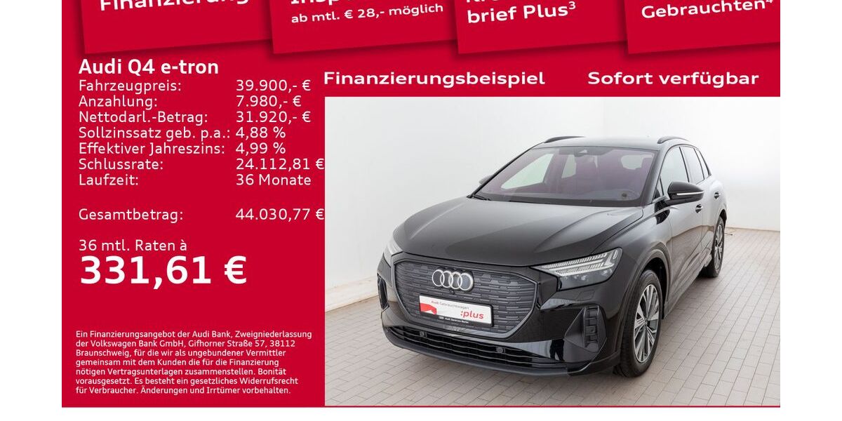 Audi Q4 e-tron 23.360 km 39.900 € Berlin 12489