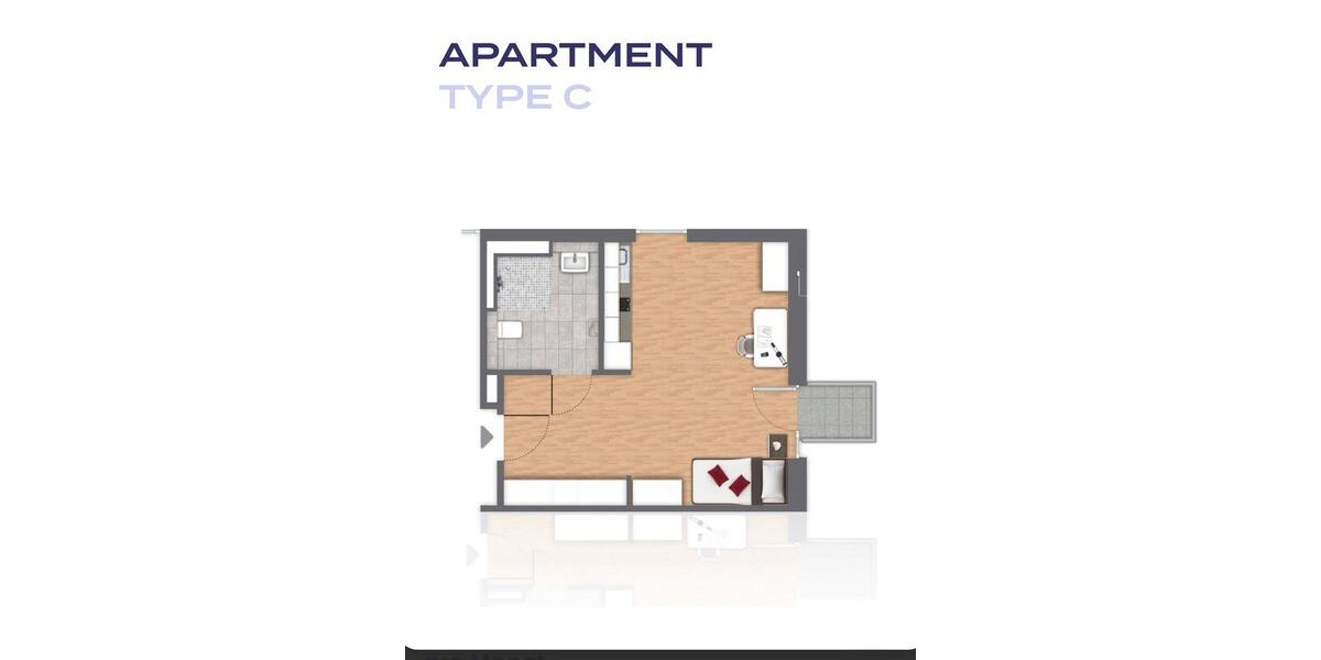 Wohnung Potsdam 35m 1 zimmer
